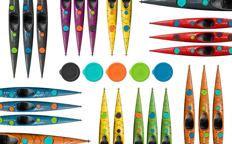  NEW @ Paddle Sports Show 2022 – Designkayaks, Colored rubber hatches and customization